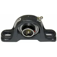 TIMKEN Pillow Block Bearing: 1 1/4 in Bore, Cast Iron, Set Screws, 1 13/16 in Shaft Ht, Contact (MPN SAK 1-1/4S)