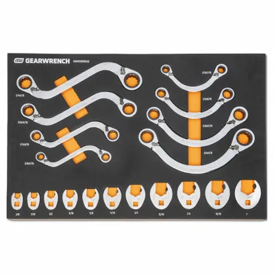 GEARWRENCH Hand Ratchet Set: Reversible, 20 1/4 in Overall Lg - Ratchet & Breaker Bar Sets