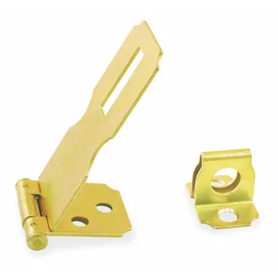 OEM Hasp: Steel, 5/8 in Ht, 2 1/2 in Lg, 1 in Wd - Conventional Hasps