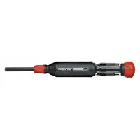 MEGAPRO Multi-Bit Screwdriver: Phillips/Slotted/Torx Tip, 12 Tips, 8 1/2 in Overall Lg, Molded Grip (MPN 151AUTO-B)