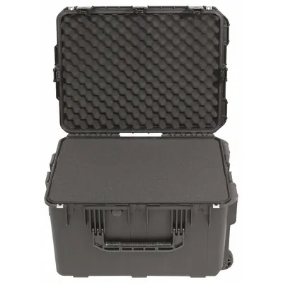 SKB Protective Case: 17 in x 23 in x 14 in Inside, Pick and Pluck, Black, 2 Wheels - Standard Protective Transport Cases