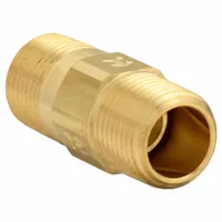 APPROVED VENDOR Piston Spring Check Valve: Piston, Inline Valve Body, 3/8 in Pipe Size, MNPT x MNPT (MPN CHK BRS 610-6M6M-F)