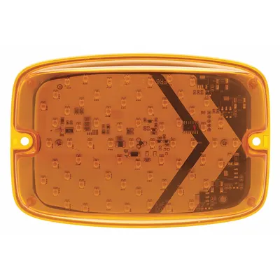 FEDERAL SIGNAL Warning Light: Perimeter Flashing Warning Light, Amber, 1 5/16 in Overall Wd - Vehicle Perimeter Flashing Warning Lights