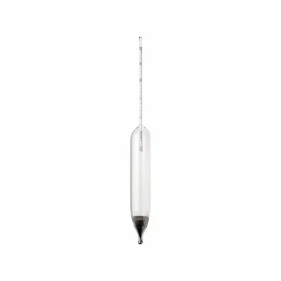 COLE-PARMER Hydrometer: Alcohol Proof Plain Form, 75/95% Range, 0.002, Glass - Alcoholometers
