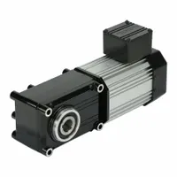 BISON AC Gearmotor: Right Angle, Single Output Shaft, Round, PSC, TEFC, 13 RPM, 450 in-lb Max Torque (MPN 026-725E0120)