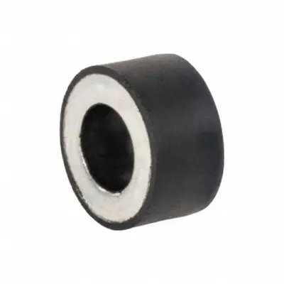JW WINCO Reinforced Through-Hole Rubber Bumper: Cylindrical, Natural Rubber - Plain Bore Vibration-Isolating Mounts