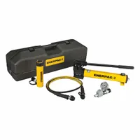 ENERPAC Cylinder and Hand Pump Set: 100 ton Cylinder Nominal Capacity, 6 1/8 in Cylinder Stroke (MPN SCR106TB)