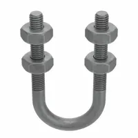 Standard U-Bolt: 3/8"-16 Thread Size, For Pipe Size 1 1/4 in, 3 23/32 in Inside Ht, Steel (MPN U17274.037.0125)