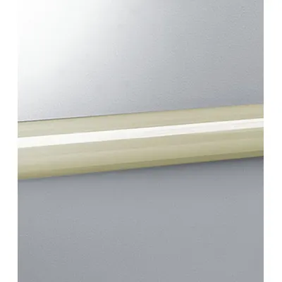 PAWLING Accent Rail: EBT-30, PVC, Eggshell, 2 in Overall Ht - PVC Crash Rails & Bumper Guards