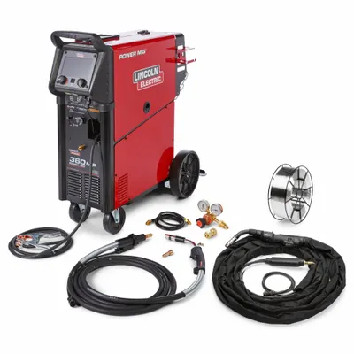 LINCOLN ELECTRIC Multiprocess Welder: Power MIG 360MP, DC - Lincoln Power MIG MP