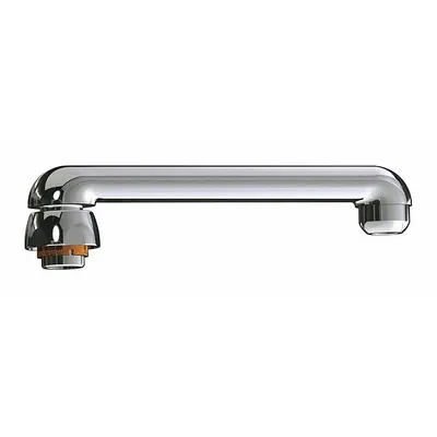 CHICAGO FAUCETS Spout: Spout, Straight, Swivel Spout, Brass, Polished Chrome, Laminar - Double-Bend Faucet Spouts
