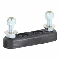 BUSSMANN Fuse Block: Open, 1 Pole, 125 V AC, Bolt-Down Mounting, Stud Termination, Bolt-On (MPN 4164)