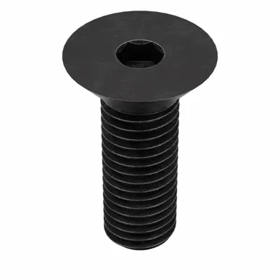 KERR LAKESIDE Socket Flat Head Screw: 5/8"-11 Thread Size, 1 1/4 in Lg, Flat, Black Oxide - Flat Head Socket Cap Screws