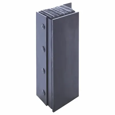 IDEAL WAREHOUSE INNOVATIONS Dock Bumper: Rectangular, 11 in x 20 in x 6 in Bumper, Laminated Rubber - Steel-Face Dock Bumpers