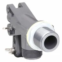 KERICK Float Valve: For Water Media, Angle Valve Body, Float Valve Body, Bulkhead, PVC, 1 in MNPT (MPN PT100SS)