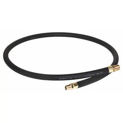 ECONOLINE Gun Hose with Male Fitting: 3/8 in ID x 48 in L - Blasting Gun Air Hoses