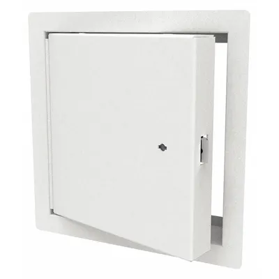BABCOCK-DAVIS Access Door: 10 in Ht, 10 in Wd, Piano Hinge, Exposed Flange, Steel - Locking Access Doors