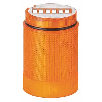 WERMA Tower Light Module: Flashing/Steady, 24V AC/24V DC, Yellow, 40 mm Overall Dia - Flashing Light Modules