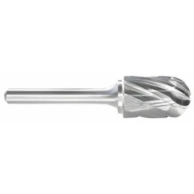 OEM Carbide Bur: Ball-Nosed Cylinder - Aluminum-Cut Ball-Nosed Cylinder Burs
