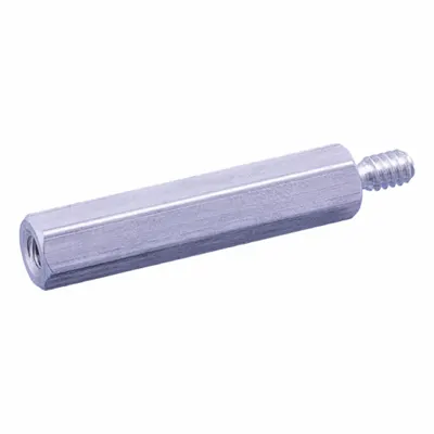 RAF ELECTRONIC HARDWARE Hex Male-Female Standoff: Male x Female, 1/4"-20 Thread Sz, 2 in Lg, Hex - Steel Male x Female Standoffs