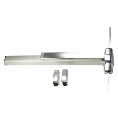 VON DUPRIN Surface Vertical Rod: 4 ft Max Door Wd - Surface Vertical Rod Push Bars