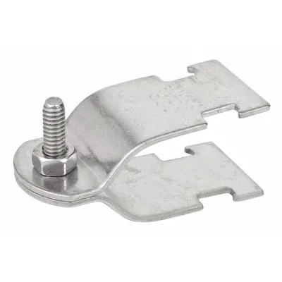 CALBRITE Conduit Support Strap: 316 Stainless Steel, Polished - Conduit Strap Clamps