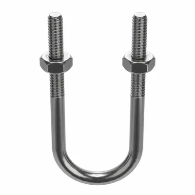 Standard U-Bolt: 1/4"-20 Thread Size, For Pipe Size 3/4 in, 3 1/8 in Inside Ht - Standard U-Bolts