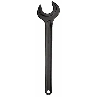 FACOM Open End Wrench: Carbon Steel, Black Oxide, 55 mm Head Size, 16 3/4 in Overall Lg - Metric, Single End, Open End Wrenches