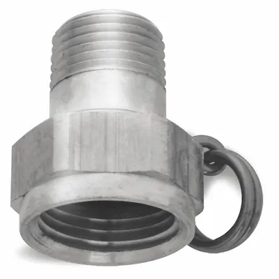 SANI-LAV Nozzle and Hose Adapter: Stainless Steel, Stainless, 1 5/8 in Overall Lg - Faucet Sprayer Hose Adapters