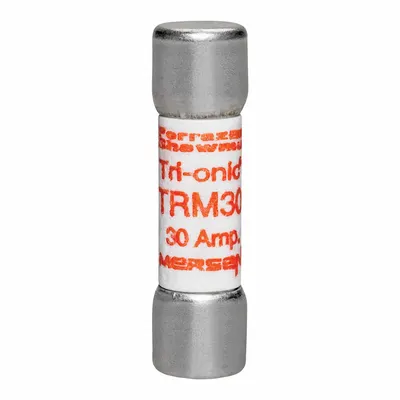 MERSEN Fuse: TRM Series, Midget, Time-Delay, 30 A, 250 V AC, 13/32 in x 1 1/2 in - Time-Delay Cylindrical Fuses