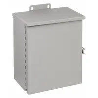 WIEGMANN Enclosure: Steel, 12 in x 10 in x 6 in, 3R, Solid Cover, Hinged, Included, Painted (MPN RHC101206)