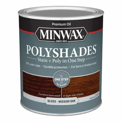 MINWAX Wood Stain: Wood Stain and Sealer, Interior, Oil, 1 qt Container Size, Wood - Combination Wood Stain & Sealers