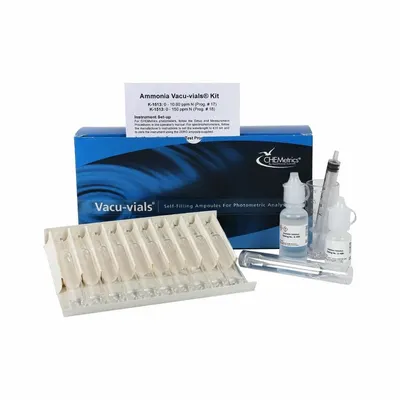 CHEMETRICS Water Quality Test Kit: Ammonia, 0 to 10 ppm/0 to 150 ppm - Water Quality Test Kits
