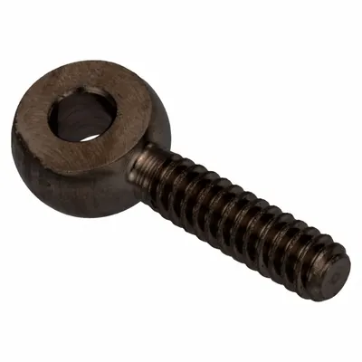 AMPG Fixed Rod End: Steel, Black Oxide, 40 mm Hole Center-to-End Lg, Right Hand - Steel Male Threaded Fixed Rod Ends