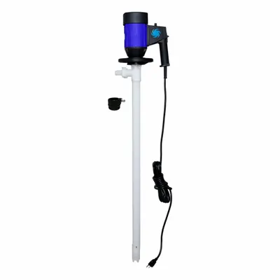ACTION PUMP Electric Drum Pump: Pump Only, 1 hp HP, 115 V AC, 20 gpm, 1,000 cps Max. Viscosity - Centrifugal Electric Drum Pumps