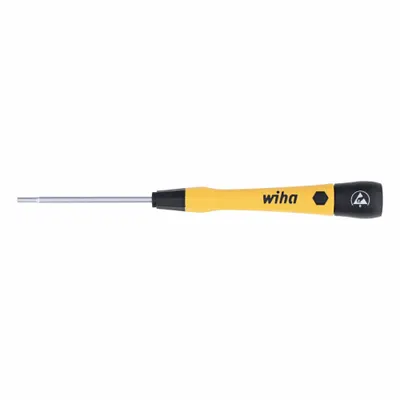 WIHA Nut Driver: Straight, Metric, Precision Nut Driver, 1.5 mm Hex Size, 60 mm Overall Lg - ESD-Safe Precision Nut Drivers