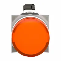 SCHNEIDER ELECTRIC Pilot Light: 16 mm Panel Mounting Size, Yellow, LED, XB6 Series (MPN XB6AV5BB)