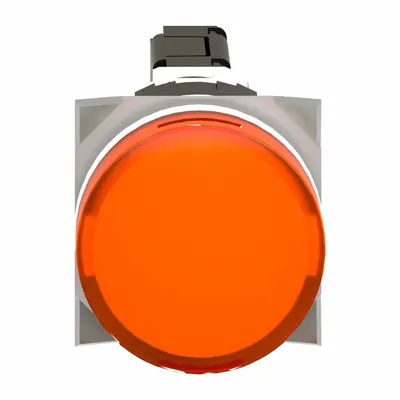 SCHNEIDER Pilot Light: 16 mm Panel Mounting Size, Yellow, LED - LED Pilot-Lights