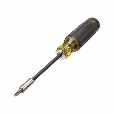 KLEIN TOOLS Multi-Bit Screwdriver: Phillips/Slotted/Square/Torx Tip, 13 Tips - General Purpose Multi-Bit Screwdrivers
