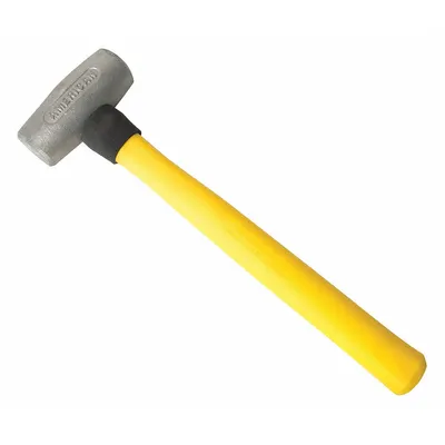 AMERICAN Non-Sparking Hammer: Fiberglass Handle, 1 lb Head Wt, 1 1/2 in Dia - Nickel-Aluminum-Bronze Mallets
