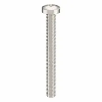 Pan head machine screws with M6x1.00 thread, 60 mm length, made from 316 stainless steel with a plain finish. Phillips drive size #3. Suitable for general industrial fastening applications requiring corrosion resistance. Supplied as a 5-pack