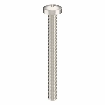 USA INDUSTRIALS Machine Screw: M6x1.00 Thread Size, 60 mm Lg, 316, Stainless Steel, Plain - Pan Head Machine Screws