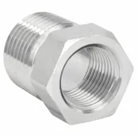 Hydraulic Hose Adapter: 1/4 in x 1/4 in Fitting Size, Female x Male, NPTF x NPTF, Rigid, Straight (MPN 1/4 FG-SS)