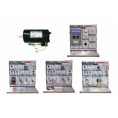 LEARNLAB Training System Kit: Classroom Vocational Training Set with Multi-Brand VFD & PLC - Classroom Training Sets