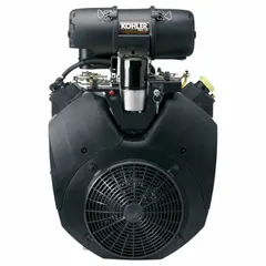 This KOHLER Command PRO Series gasoline engine delivers 35 hp with 54.5 lb-ft gross torque. It features electric start, a 1-7/16 in shaft diameter, and a drilled and tapped shaft configuration 1.5 in deep. No muffler is included. Suitable for heavy-duty commercial equipment such as zero-turn mowers and turf machinery.