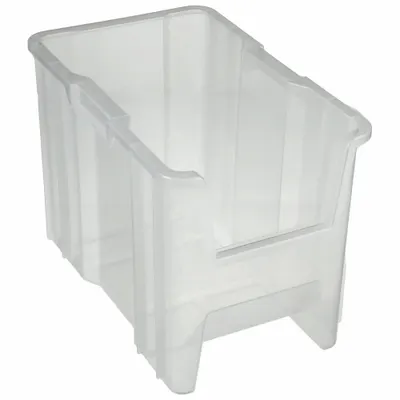 QUANTUM STORAGE SYSTEMS Bin: 17 1/2 in Overall Lg, 10 7/8 in x 12 1/2 in, Clear - Clearview Hopper Bins