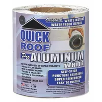 Roof Repair Tape: 6 in W, 25 ft L, 45 mil Thick, White, For Metal, Aluminum (MPN WQR625)