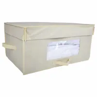 HOSPITALITY 1 SOURCE Blanket Box: 24 in Overall Lg, 15 in Overall Wd, 11 in Overall Ht, Ivory (MPN BLKTBOX)