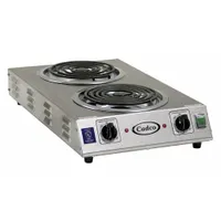 Hot Plate: 2 Elements, Tubular, 8 in Heating Element Dia, 10,236 BtuH Heating Capacity, 220V AC (MPN CDR-2TFB)