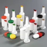CARLISLE Container with Pourer: Brown/Green/Orange/Red/White/Yellow, Polyethylene (MPN PS601N00)